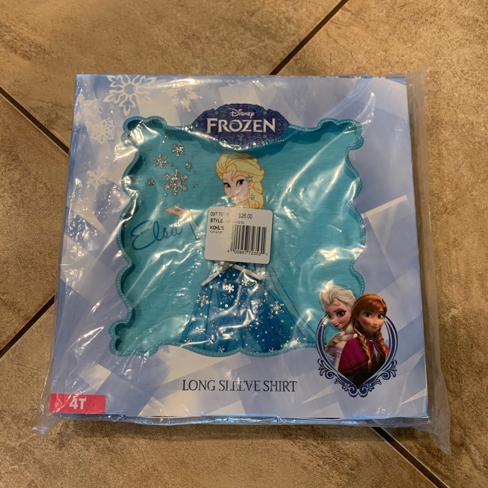 🆕 Disney Frozen Long Sleeve Shirt (Kids) - Picture 2 of 2